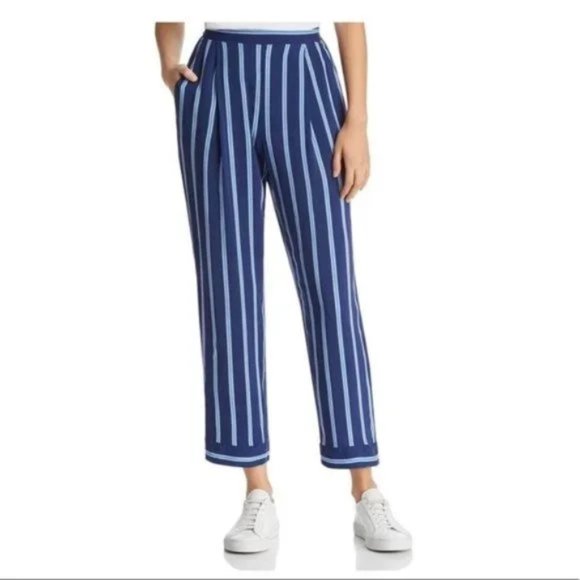 Band Of Gypsies Blue Striped Women's Pants Size Small NWT - Picture 2 of 3